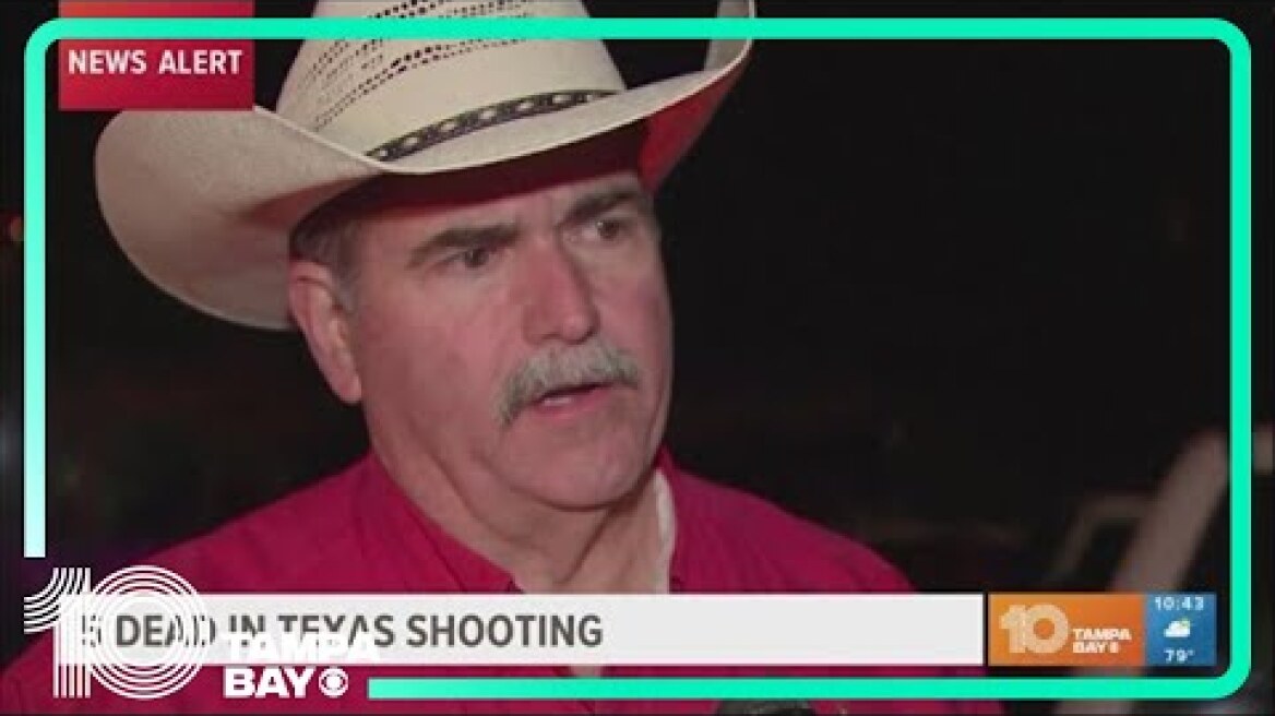 Gunman on the run after 5 killed and 3 hurt in Texas, sheriff says