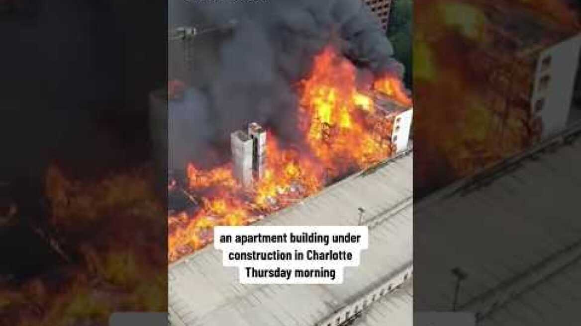 Massive fire in Charlotte, North Carolina, leaves at least 1 dead #shorts