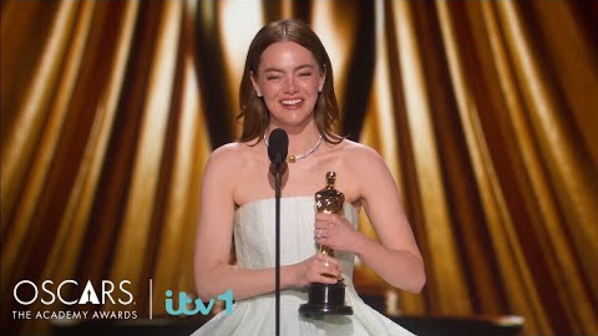 Oscars 2024 | Emma Stone wins Best Actress | 96th Academy Awards | ITV