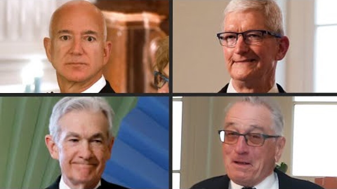 Bezos, Powell and De Niro attend dinner at the White House with Biden and Kishida