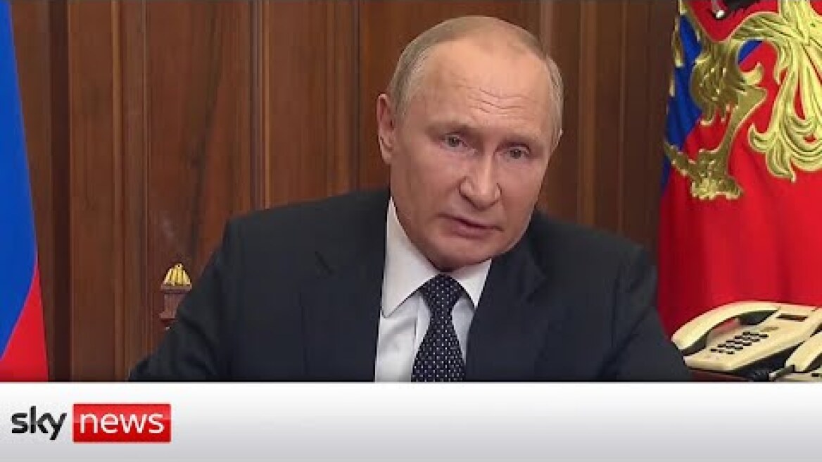 In full: Vladimir Putin gives rare address to Russia