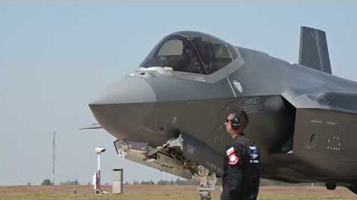 Aero India 23: Major Kristin "BEO" Wolfe conducts F-35A Lightning II Demo