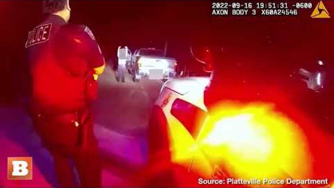 Incredible: Watch as Police Car with Suspect Inside Get Struck by Train
