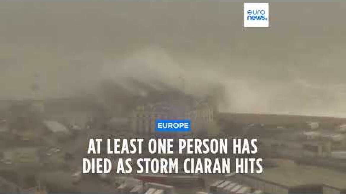 At least one person has died as Storm Ciaran