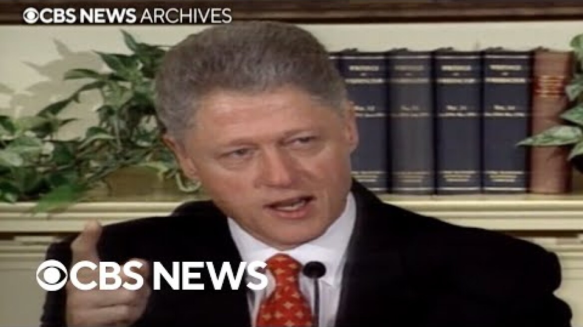 From the archives: Bill Clinton denies having affair with Monica Lewinsky