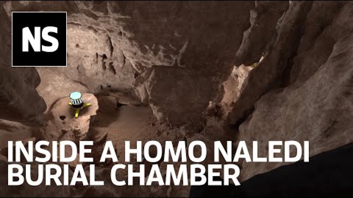 Inside Rising Star cave where Homo naledi may have made etchings on cave walls and buried its dead