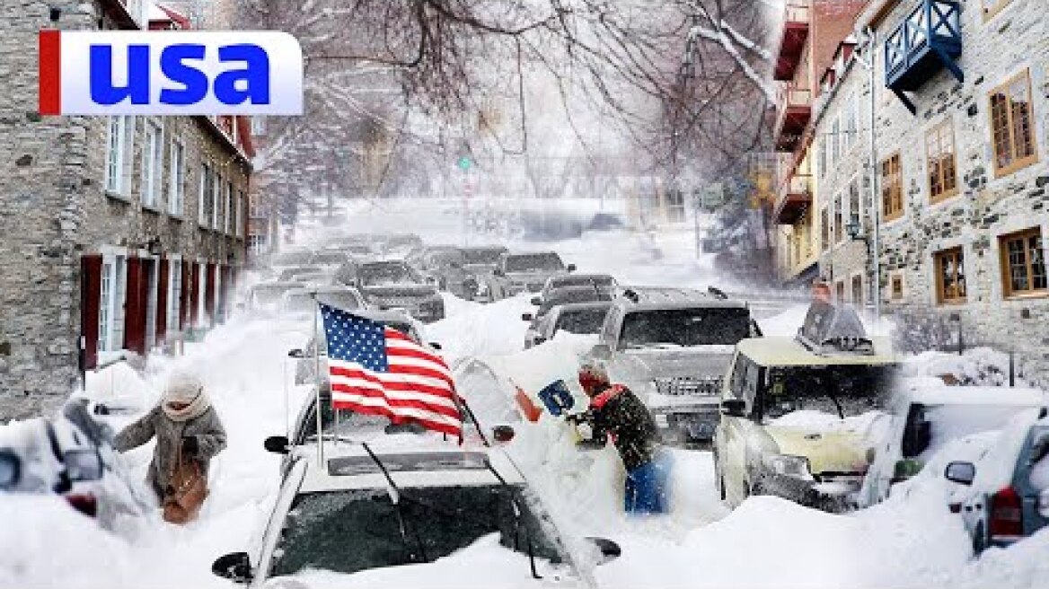 USA is under snow ! powerful snow storm hit many states in America