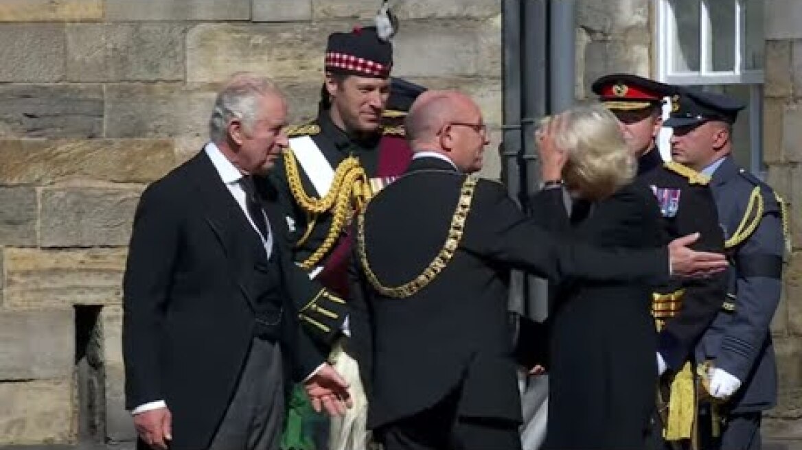 `King Charles Inspects Guard of Honour at Holyrood` |Queen ElizabethII today news || prince harry