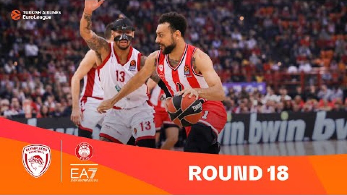 Olympiacos-Milan | Round 18 Highlights | 2023-24 Turkish Airlines EuroLeague