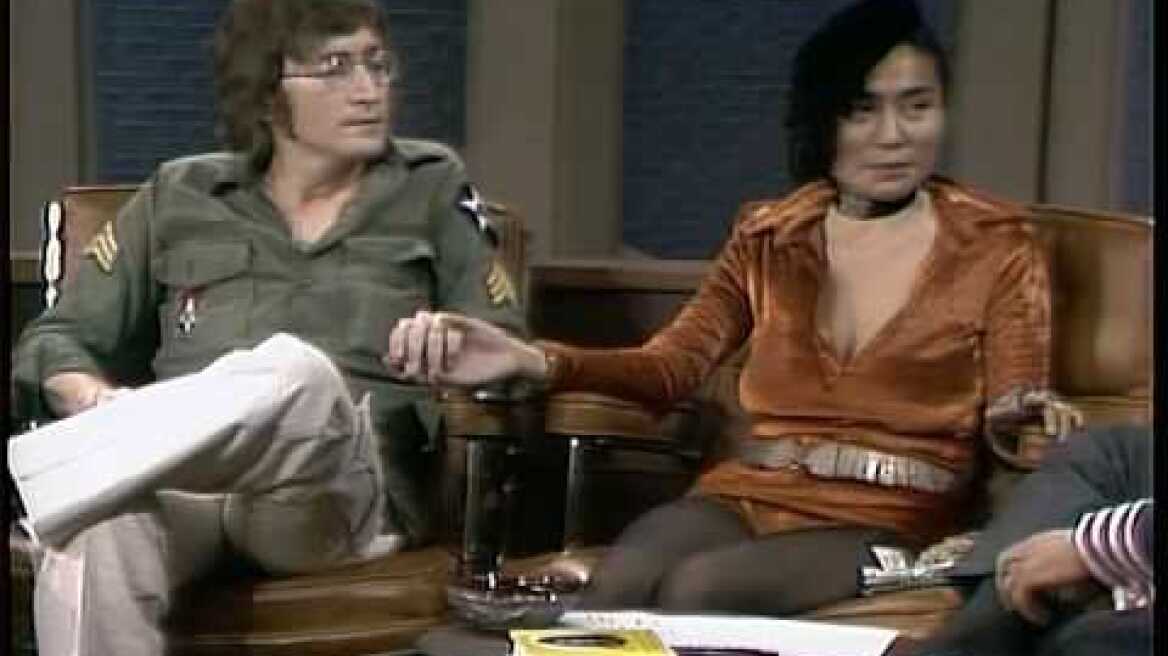 John & Yoko plug their movie called FLY