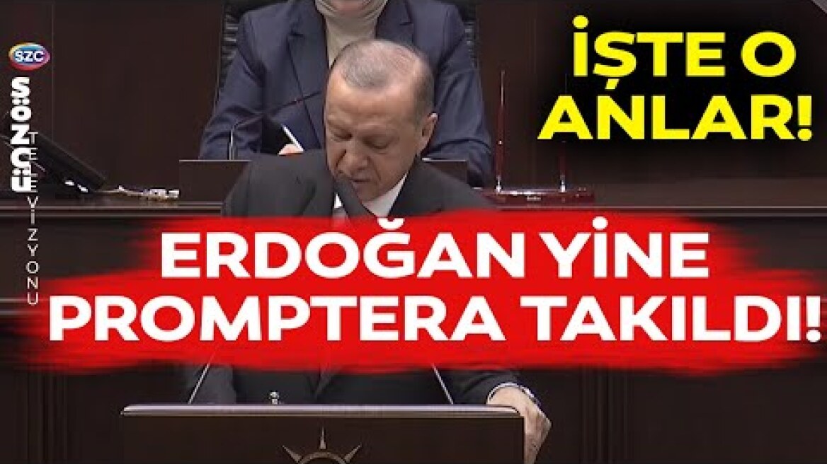 Erdoğan Yine Promptera Takıldı!