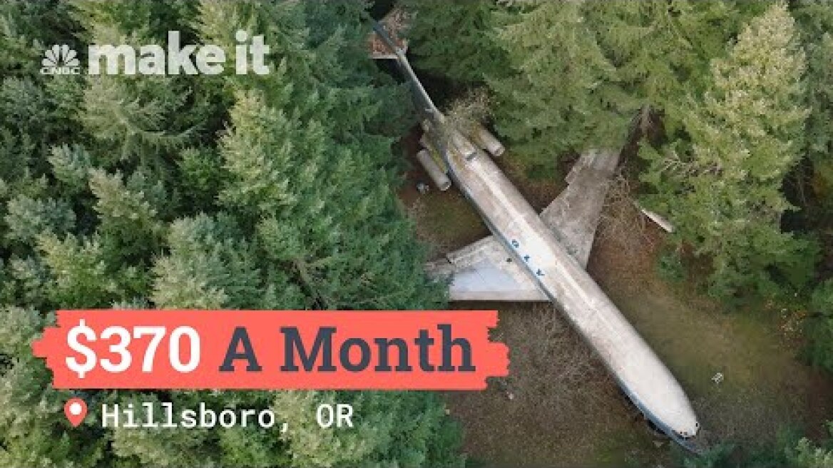 Living In An Airplane In The Woods For $370 A Month | Unlocked