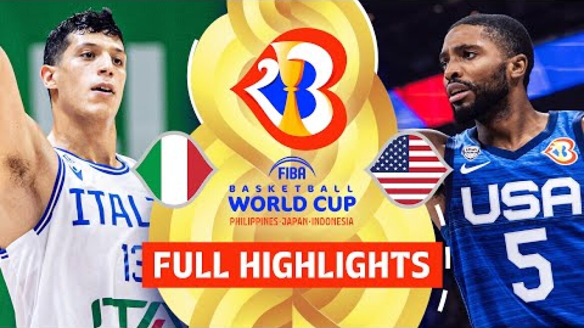 Italy 🇮🇹 vs USA 🇺🇸 | Full Game Highlights | FIBA Basketball World Cup 2023