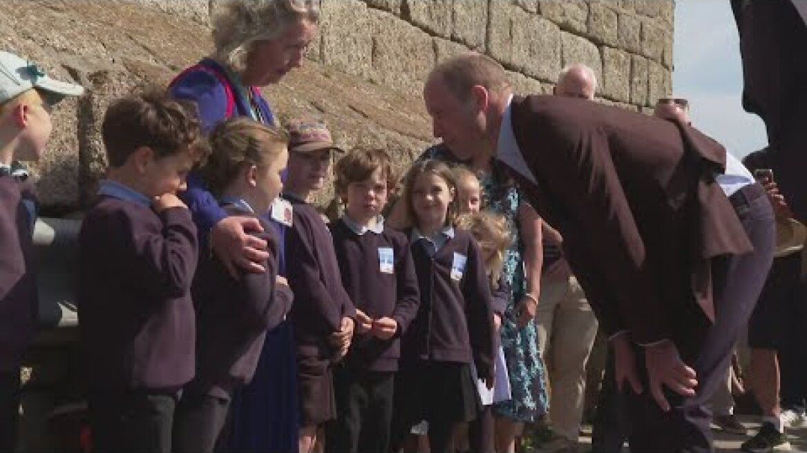Prince William reveals favourite colour to kids in Scilly