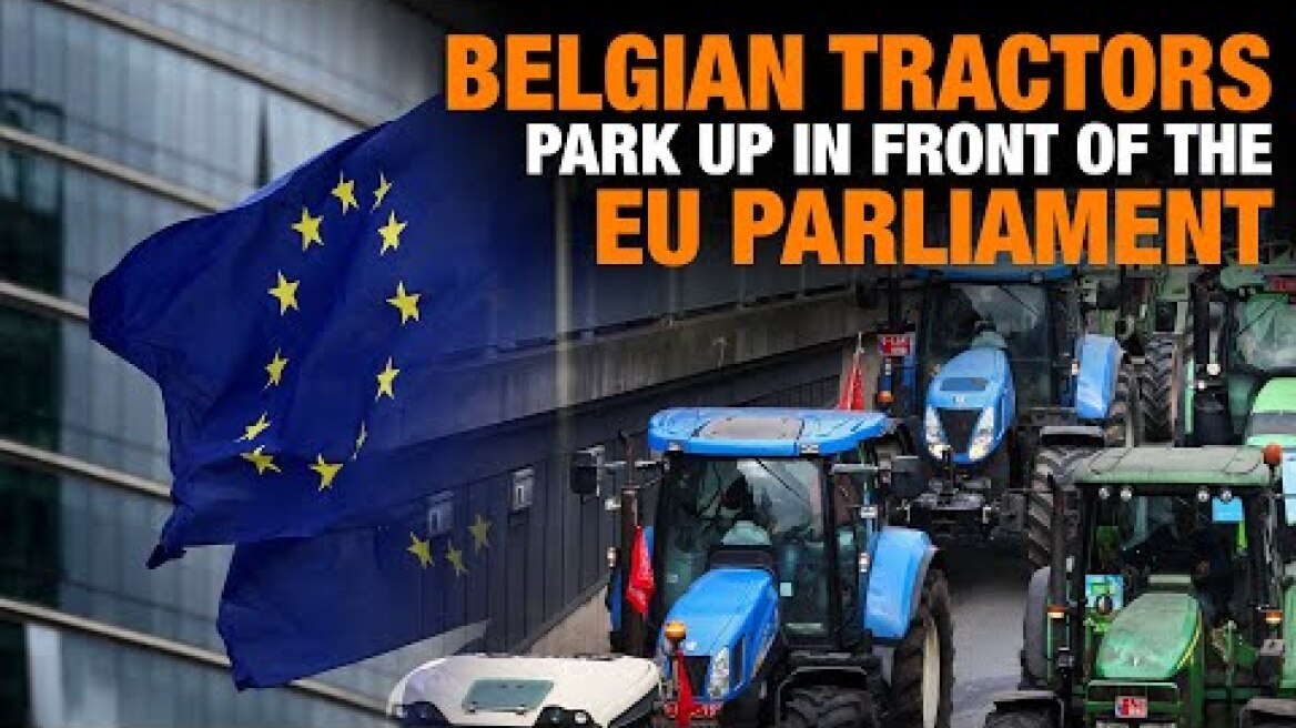 LIVE | Belgian Tractors Park Up in Front of the EU Parliament | News9