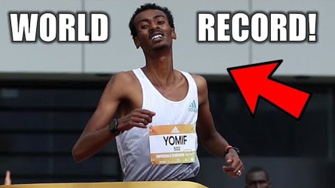 A NEW WORLD RECORD!! || Yomif Kejelcha Drops CRAZY TIME! || 2024 Valencia Half Marathon!