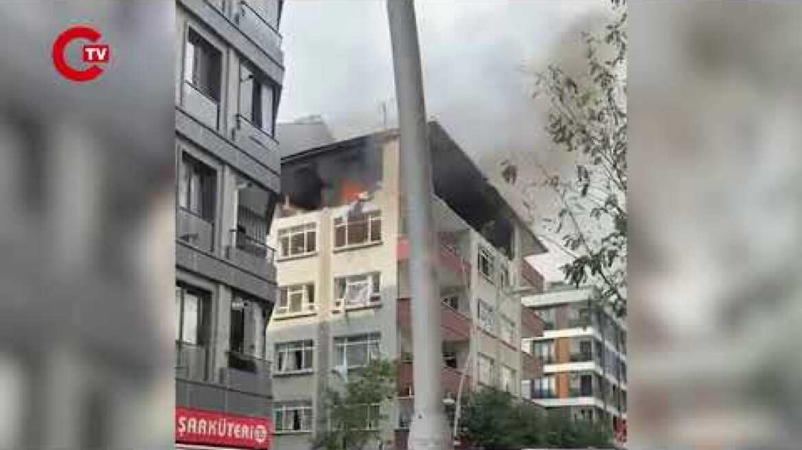 #sondakika İstanbul Şirinevler'de doğalgaz patlaması!
