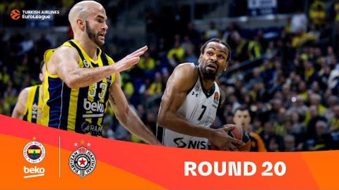 Fenerbahce-Partizan | Round 20 Highlights | 2023-24 Turkish Airlines EuroLeague