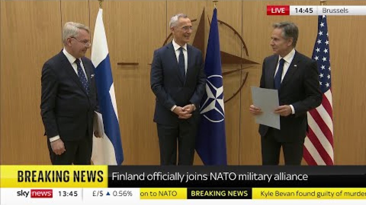 Finland has officially become a member of NATO after concerns over Russia's aggression.