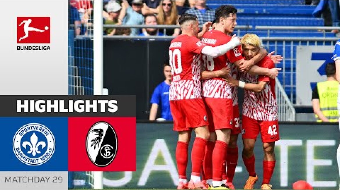 Crucial Win For Freiburg | Darmstadt 98 - SC Freiburg 0-1 | Highlights | Matchday 29 – Bundesliga