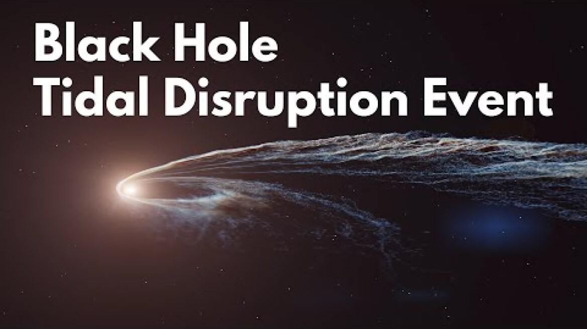 Tidal disturbance event in a black hole (animated)