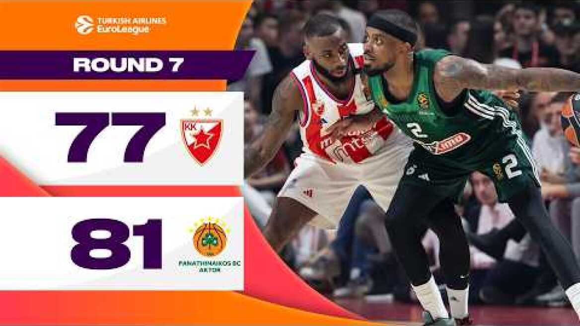 Teodosic Magic Not Enough | Zvezda - Panathinaikos | BASKETBALL HIGHLIGHTS R7 2024-25