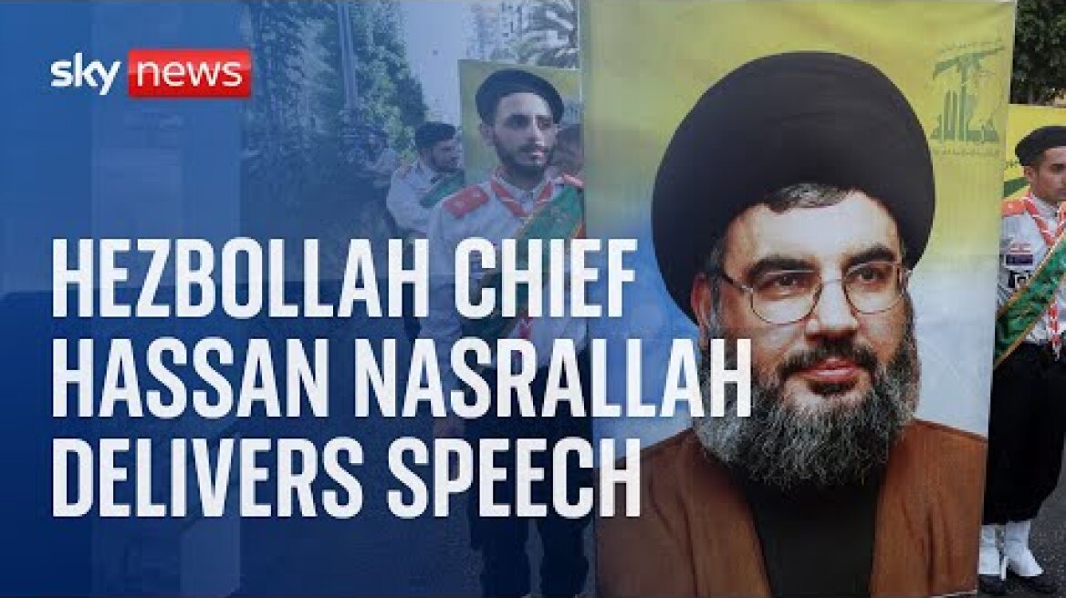 Watch live: Chief of Hezbollah Hassan Nasrallah delivers speech on Israel-Hamas conflict