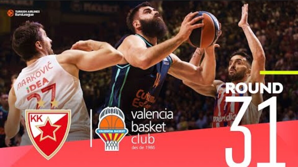 Zvezda runs past Valencia to stay alive! | Round 31, Highlights | Turkish Airlines EuroLeague