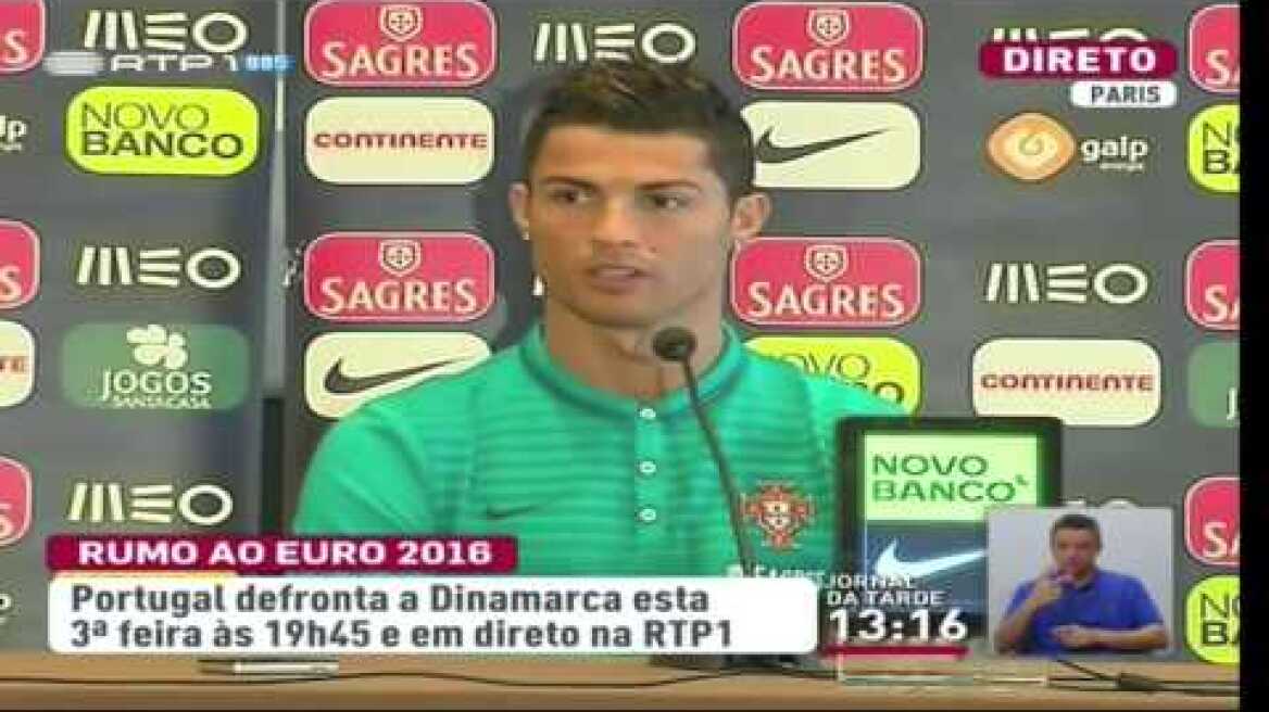 Cristiano Ronaldo Manda Boca a Jornalista da CMTV [ENGLISH]