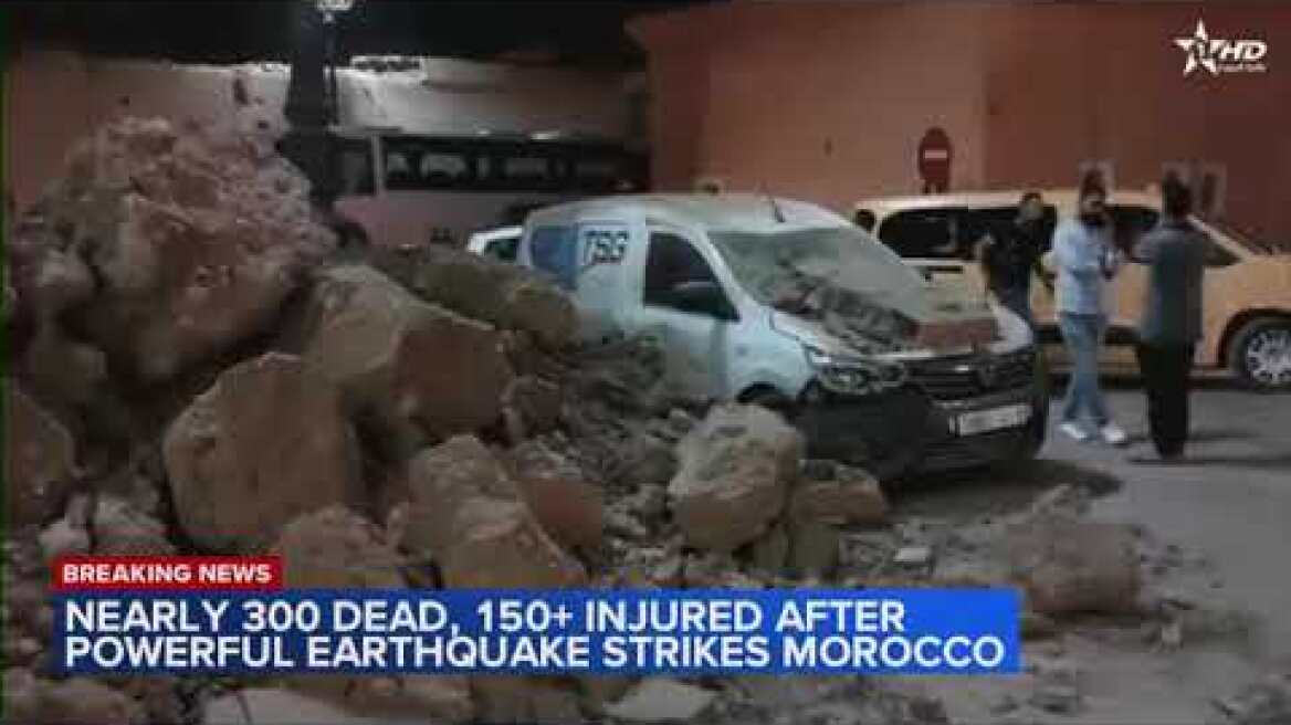 At least 296 people killed after powerful earthquake strikes Morocco