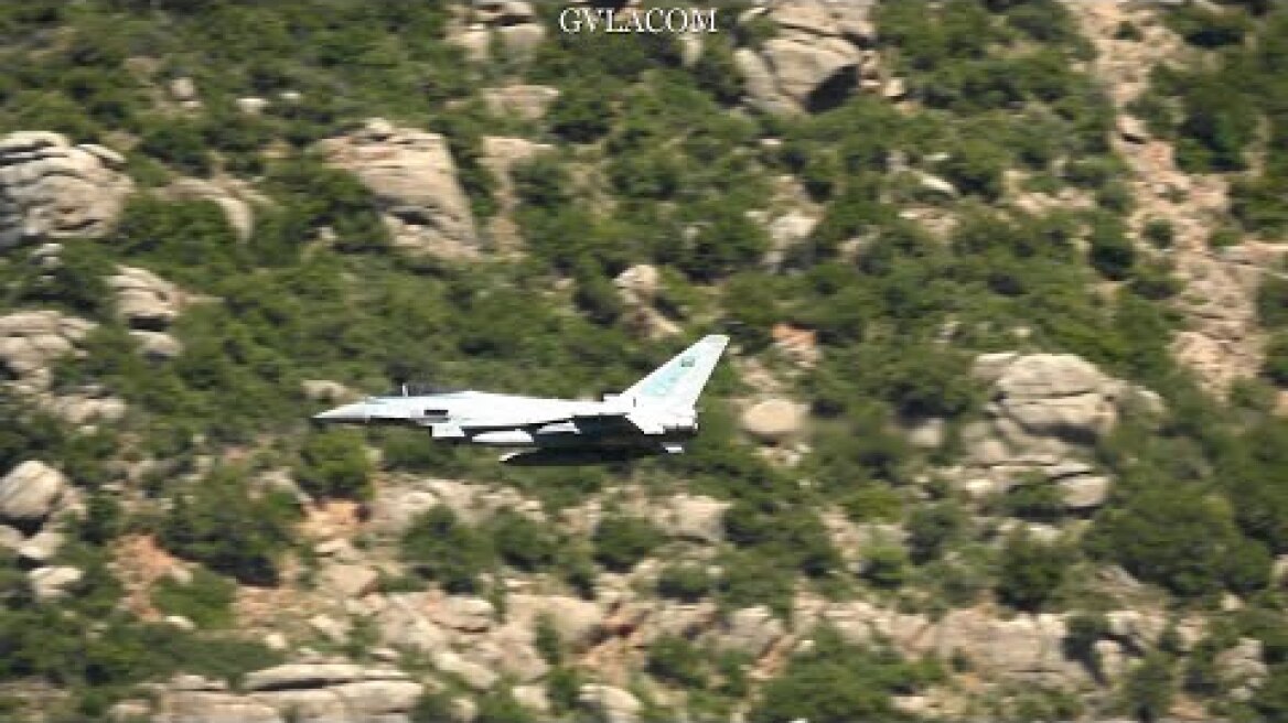Low Level Flying Royal Saudi Air Force Eurofgther at Iniochos 2024