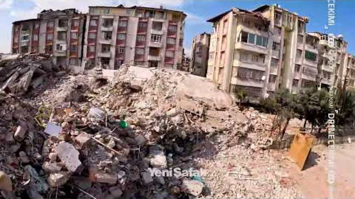 Yeni Şafak Hatay'daki yıkımı drone ile görüntüledi