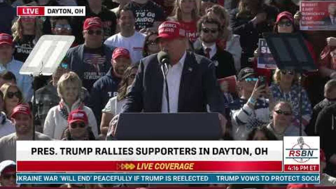 FULL SPEECH: Pres. Trump Speaks at "Buckeye Values PAC Rally" in Dayton, Ohio - 3/16/24