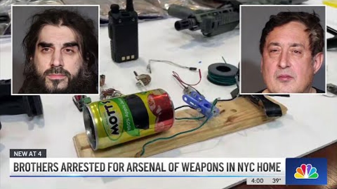 Homemade explosives, 3D-printed guns & 'hit list' seized from NYC brothers' apartment | NBC New York