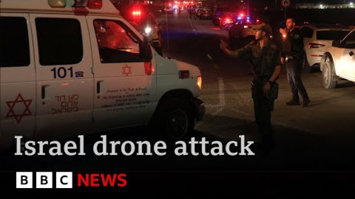 At least 65 injured in Hezbollah drone strike on Israeli military base | BBC News