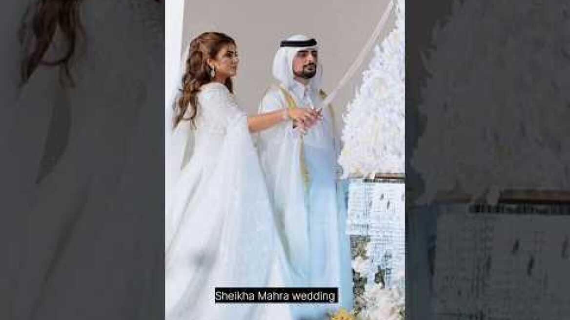 Dubai Princess Sheikha Mahra Bint Mohammed Wedding with Sheikh mana Al Maktoum #viral #dubai