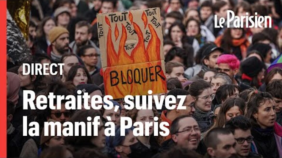 🔴 EN DIRECT | Réforme des retraites, suivez la manifestation du 23 mars à Paris