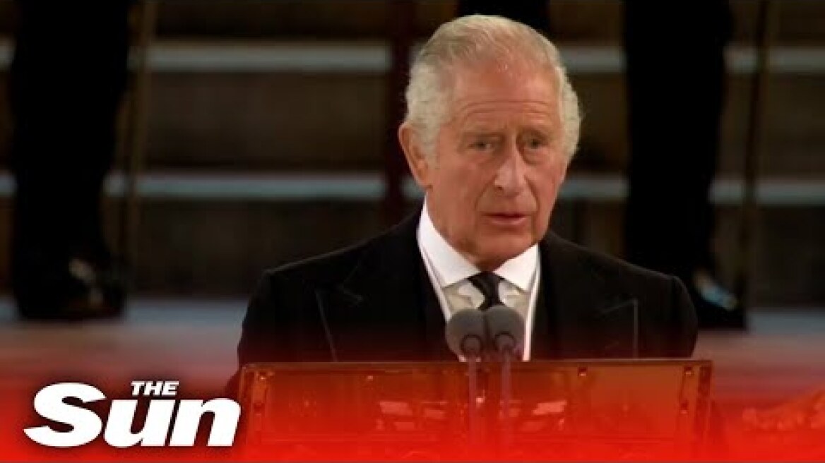 Emotional King Charles pledges to follow his mother's selfless duty in historic speech