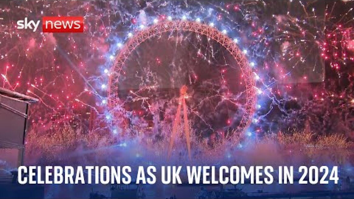 New Year 2024: Spectacular celebrations in London as UK welcomes in 2024
