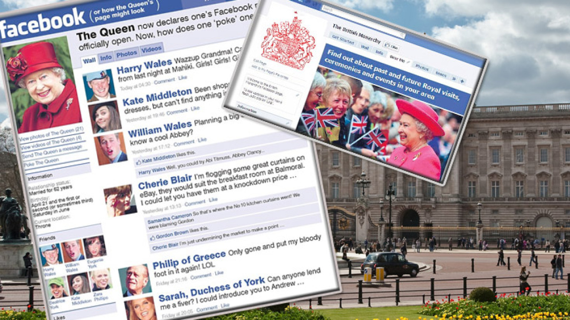 Η Βασίλισσα της Αγγλίας στο Facebook