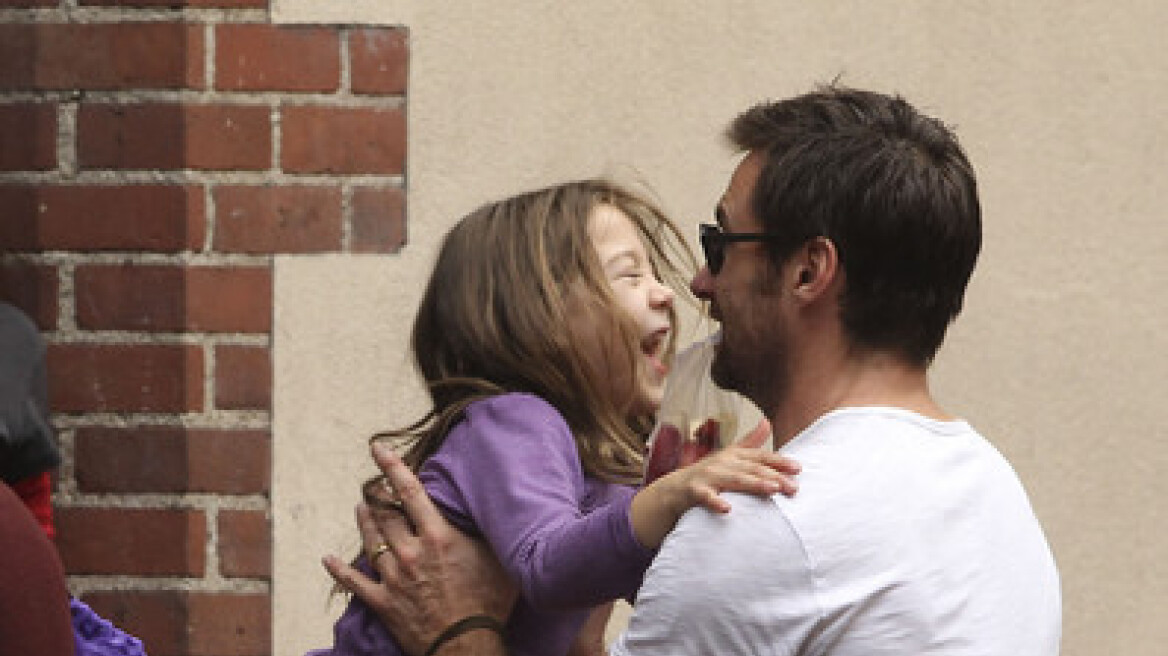 Hugh Jackman: Βόλτα με την κόρη