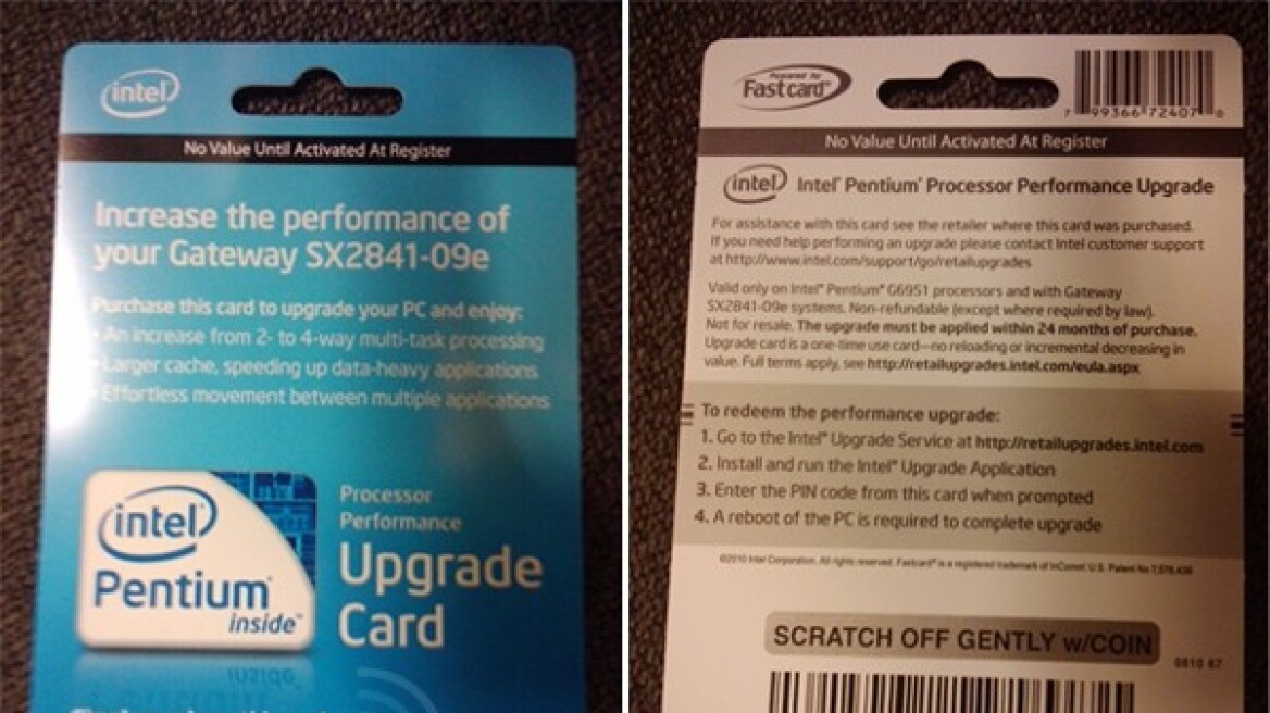 Intel: Μην πάρετε καινούργιο, αναβαθμίστε το παλιό!