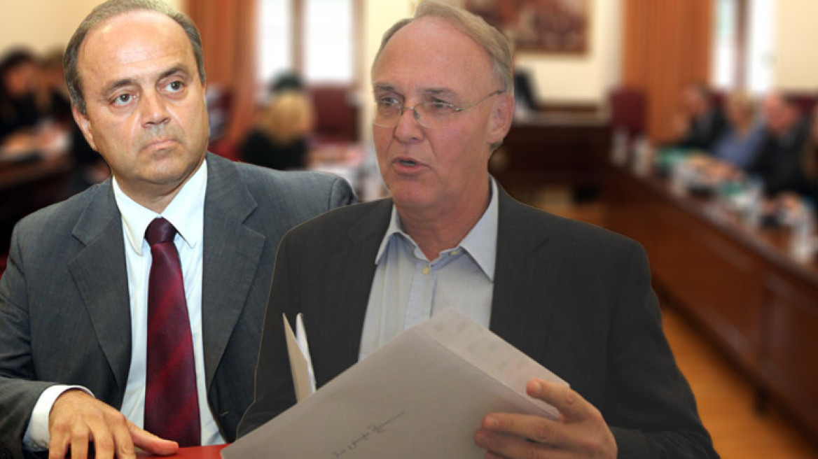 Doukas and Tsitouridis facing the preliminary inquiry board