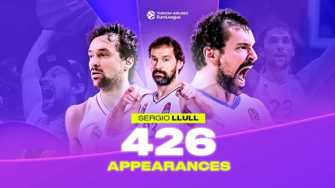 Euroleague: Ο Σέρχιο Γιουλ έγινε πρώτος σε συμμετοχές στην ιστορία της διοργάνωσης - Τον κυνηγάει ο Σλούκας 