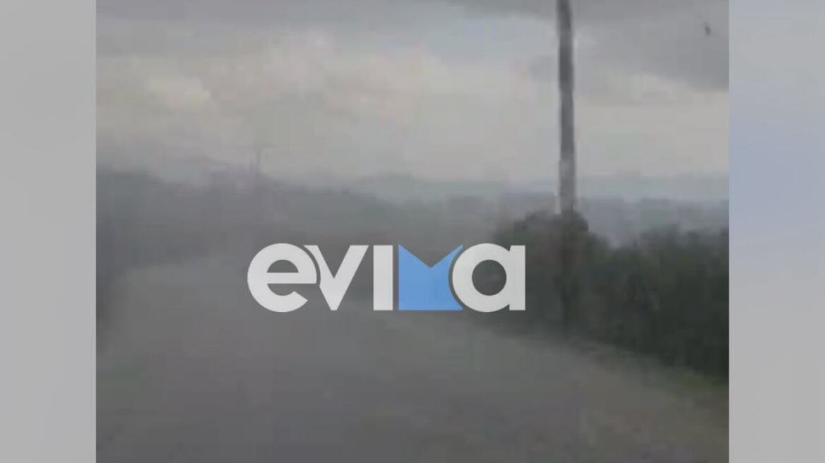 Σφοδρή χαλαζόπτωση στην κεντρική Εύβοια - Δείτε βίντεο και φωτογραφίες