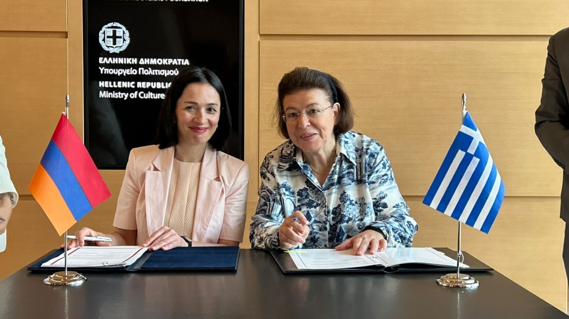 Συνάντηση Μενδώνη με την Αρμένισσα ομόλογό της - Υπεγράφησαν τέσσερις συμφωνίες πολιτιστικής συνεργασίας