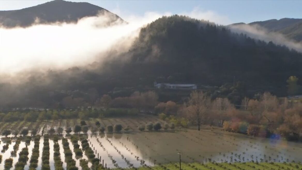 Υπερχείλισε ο ποταμός Καλαμάς στην Ήπειρο, ζημιές σε καλλιέργειες και ανησυχία για τη νέα κακοκαιρία