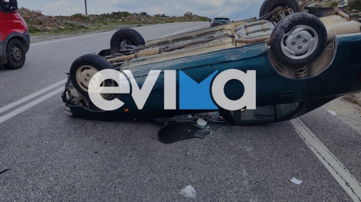 Τούμπαρε αυτοκίνητο στην Εύβοια, στο νοσοκομείο 71χρονος