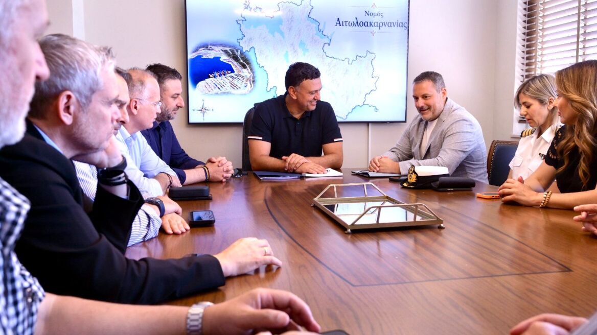 Επισκέψεις Κικίλια σε Ναύπακτο, Μεσολόγγι και Αστακό για την πορεία των λιμενικών έργων