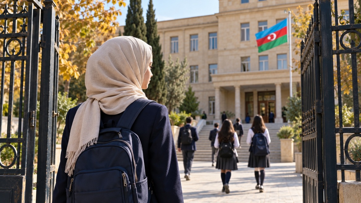  Εκτός σχολείων η μαντίλα στο Αζερμπαϊτζάν - Αντιδρά η Τουρκία